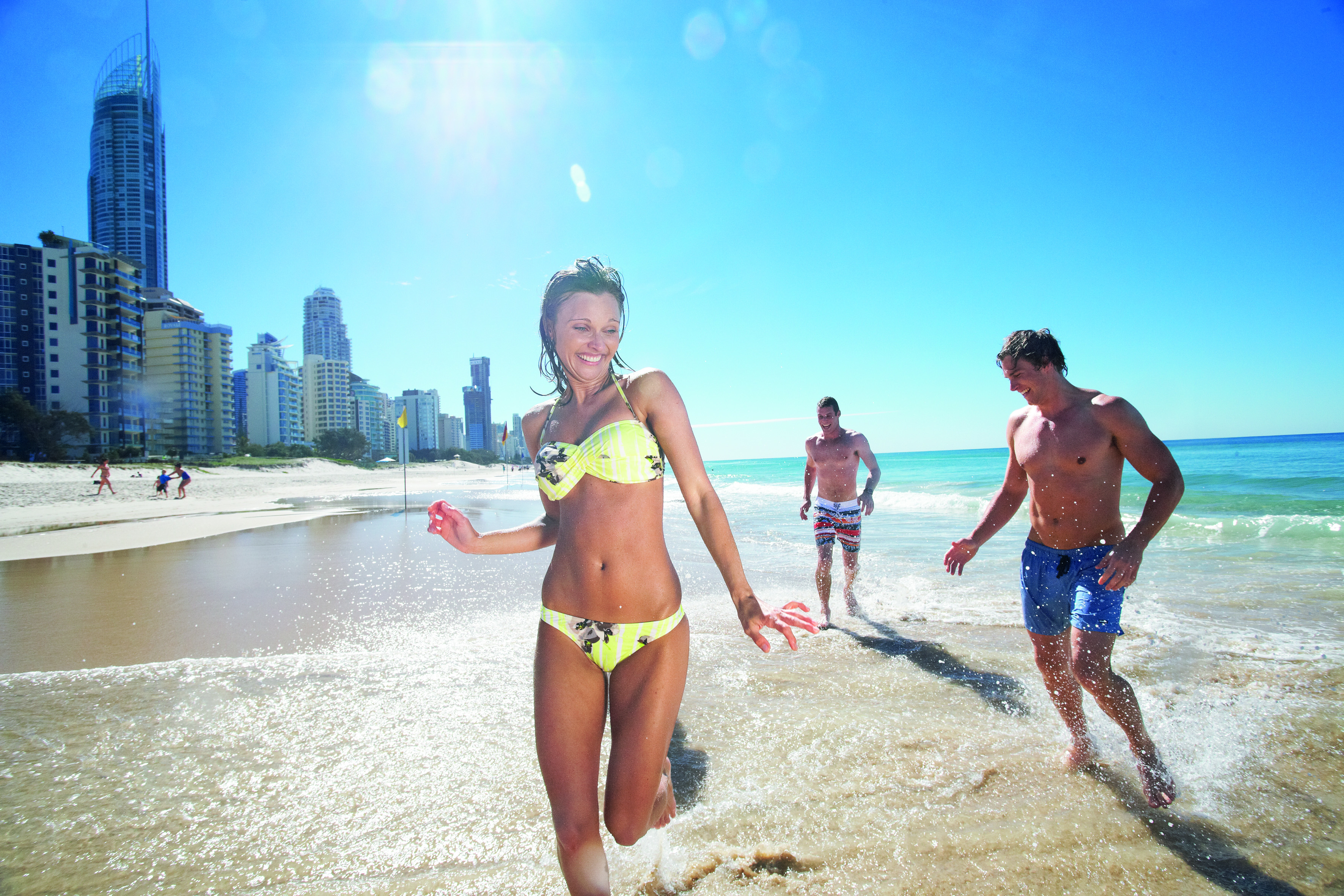 Gold Coast - girl in bikini on beach