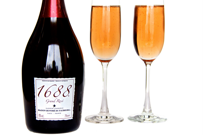 Grand Rose with champagne glasses
