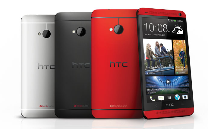 HTC ONE in Glamour Red