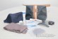 First Class amenity kits for men on Lufthansa German Airlines.