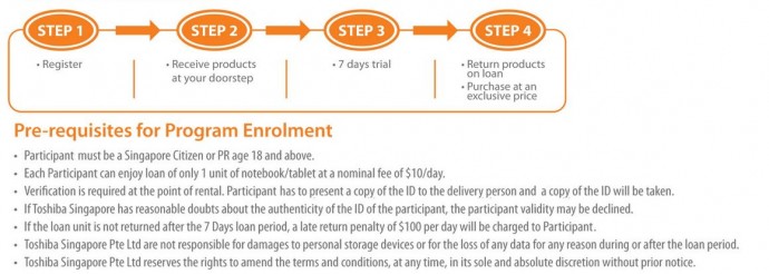 toshiba experience program