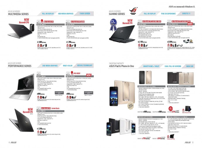 COMEX 2013: ASUS Laptops, PadFone Infinity, FonePad Flyers