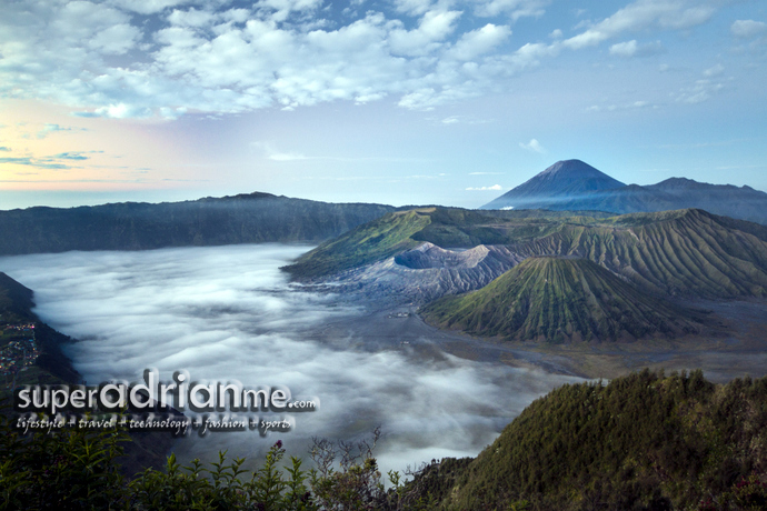Scenic view of Mount Bromo | SUPERADRIANME.com Scenic view of Mount Bromo from Mount Penanjakan Viewpoint