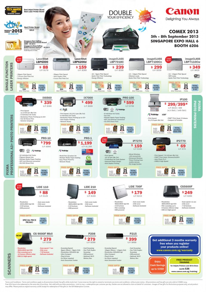 COMEX 2013: Canon Printer Flyers