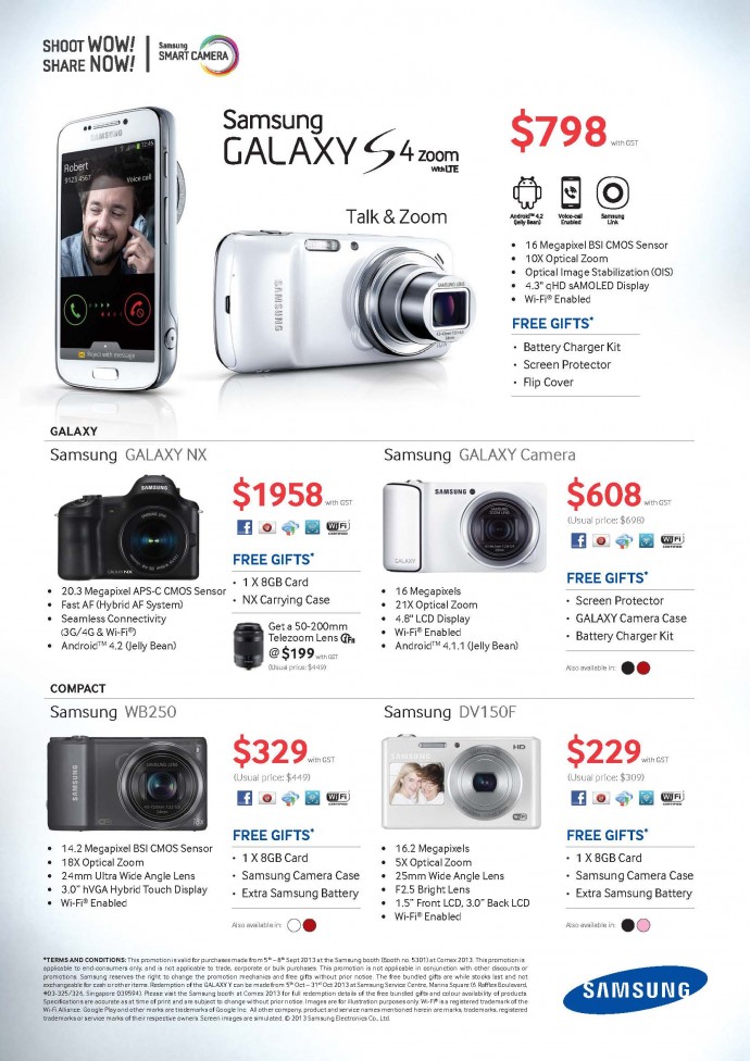COMEX 2013: Samsung camera flyer