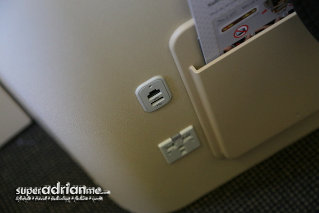 Etihad Airways Business Class Electricity Socket