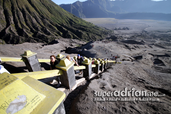 The Stairway to Mount Bromo's peak