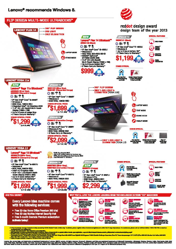 Lenovo COMEX 2013 Flyers_