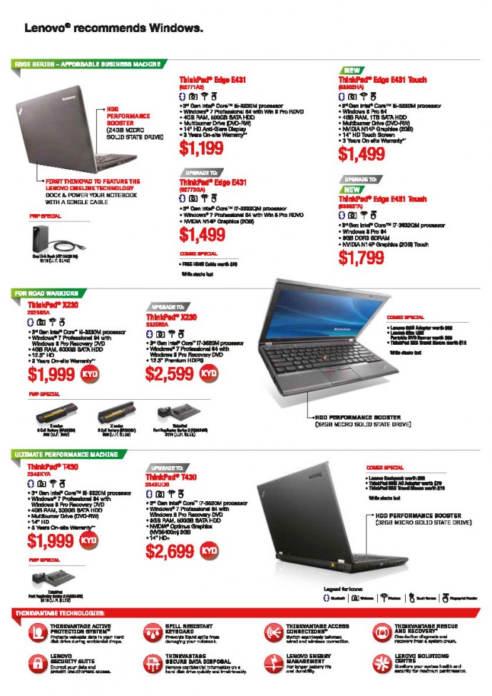 Lenovo COMEX 2013 Flyers_