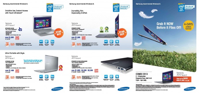 COMEX 2013: Samsung Laptops flyer