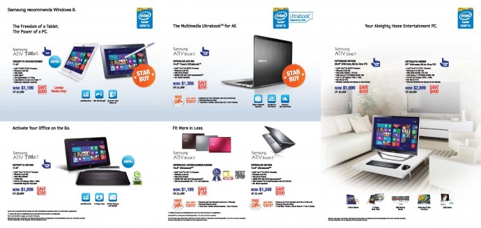 COMEX 2013: Samsung Laptops flyer