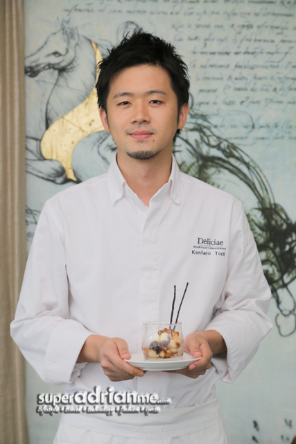 Chef Kentaro Torii (Forlino) and Nespresso Crealto Tiramisu creation