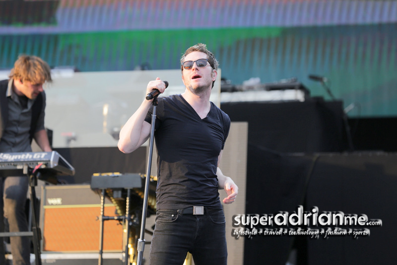 Adam Young at Owl City concert at the 2013 SingTel Singapore Formula One Grand Prix closing Concert on 23 September 2013.