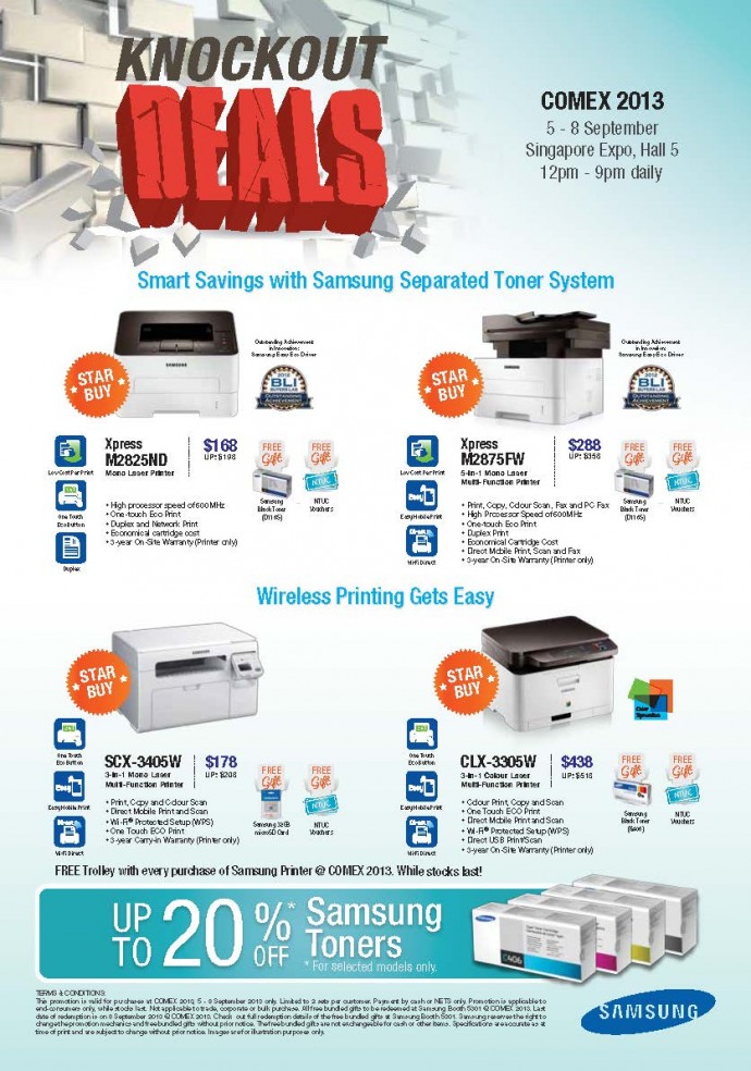 COMEX 2013: Samsung Printers flyer