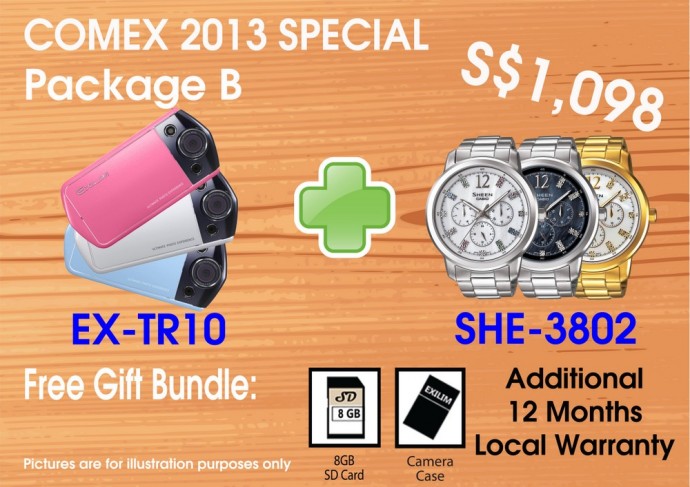 COMEX 2013: Casio EXILIM EX-TR15 & EX-TR10 Bundles