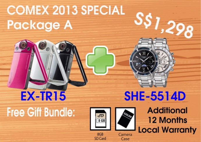 COMEX 2013: Casio EXILIM EX-TR15 & EX-TR10 Bundles