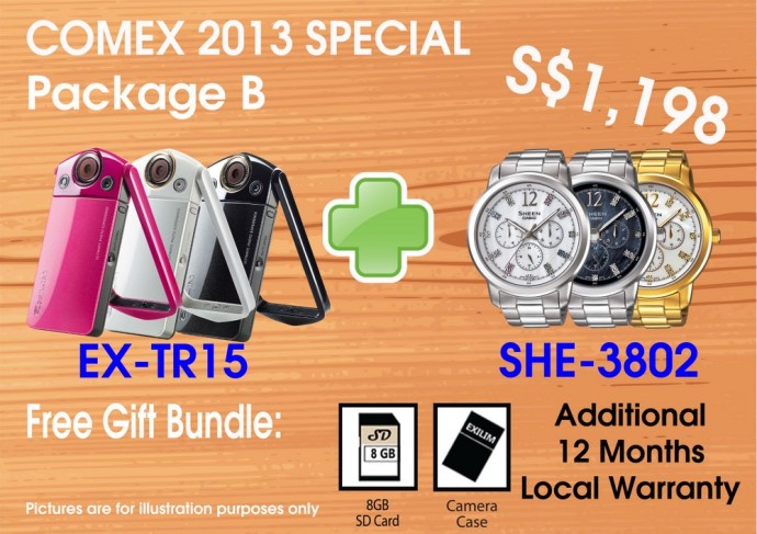 COMEX 2013: Casio EXILIM EX-TR15 & EX-TR10 Bundles