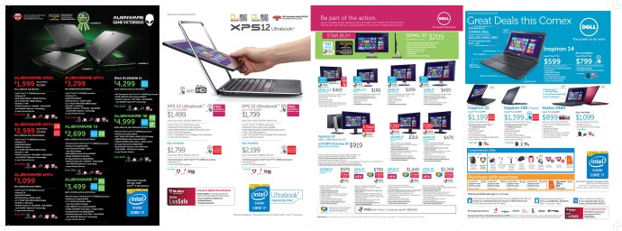 COMEX 2013: Dell Laptops, Desktops and Alienware Deals
