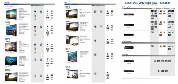 COMEX 2013: Samsung TVs flyer