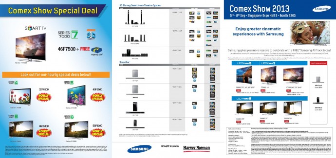 COMEX 2013: Samsung TVs flyer