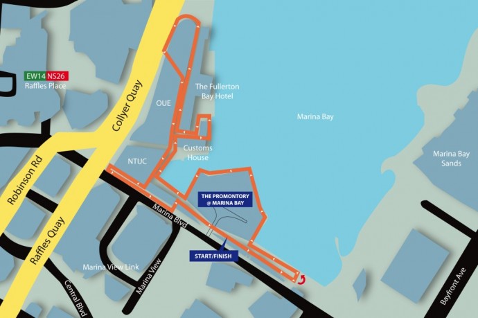 Bloomberg Square Mile Relay Singapore Route Map