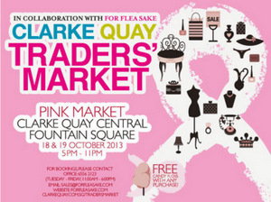 Pink Ribbon Market at Clarke Quay