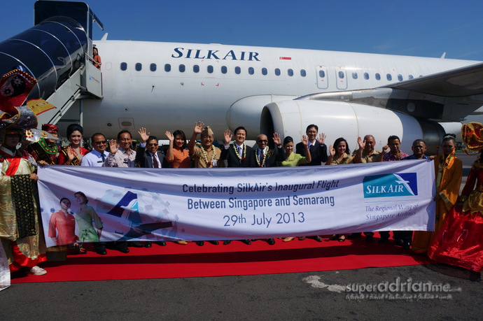 SilkAir Inaugural Flight to Semarang 29 July 2013
