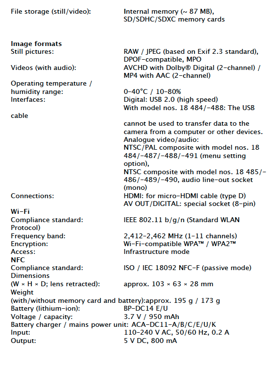 LEICA C Specifications Pp 2