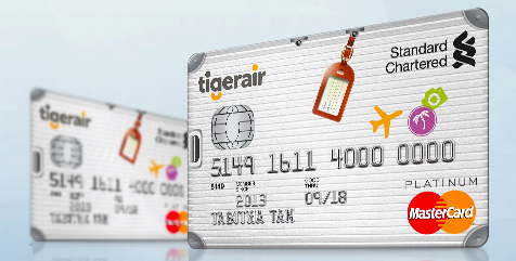 Standard Chartered tigerair MasterCard