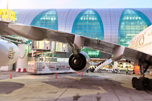 Emirates Airlines at Dubai Airport