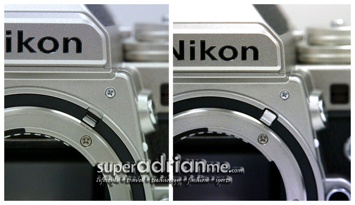 Nikon Df collapsible metering coupling lever