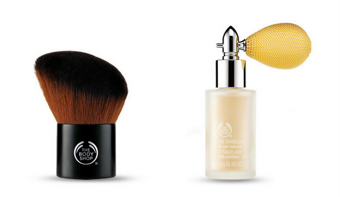 The Body Shop Slanted Kabuki Brush and The Sparkler | SUPERADRIANME.com The Body Shop Slanted Kabuki Brush and The Sparkler