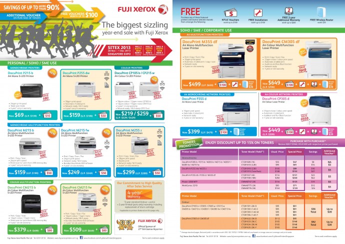 SITEX 2013: Fuji Xerox Flyers 