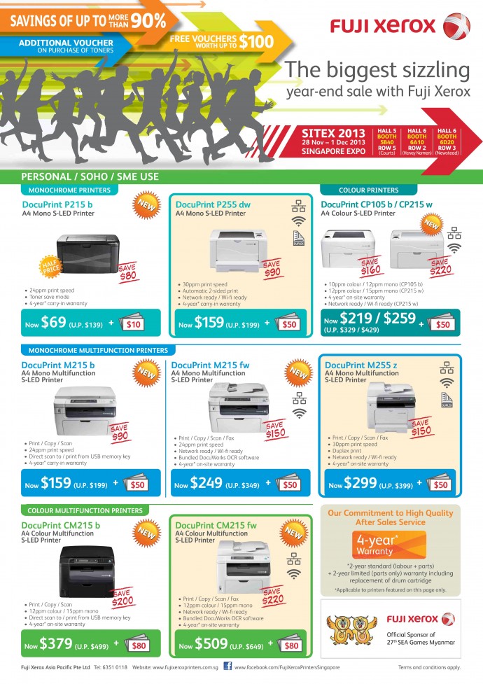 SITEX 2013: Fuji Xerox Flyers 