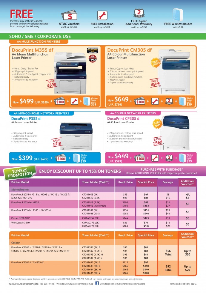 SITEX 2013: Fuji Xerox Flyers 