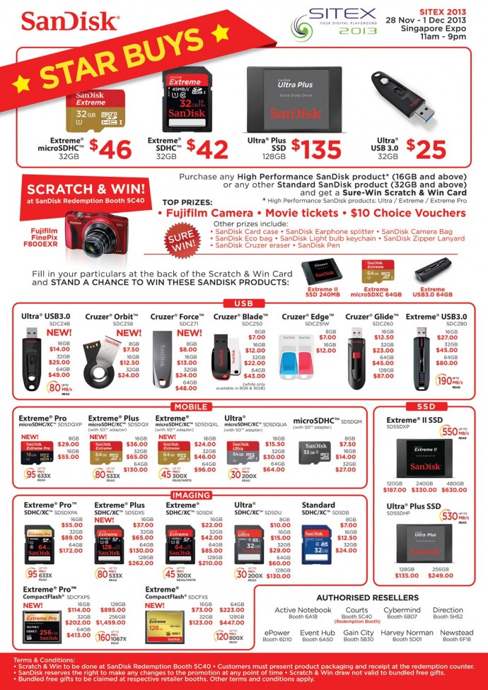 SITEX 2013: SanDisk Flyers