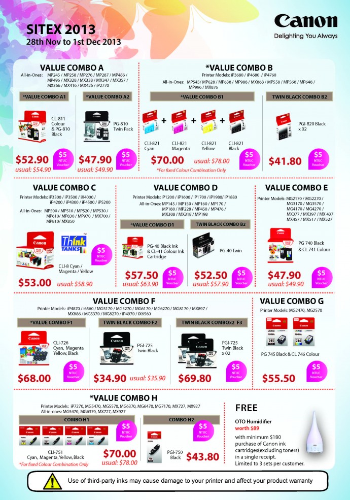 SITEX 2013: Canon - ink cartridge