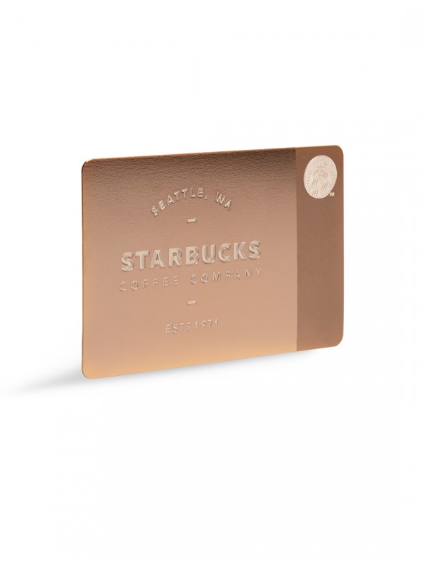 Limited Edition Metal Starbucks Card