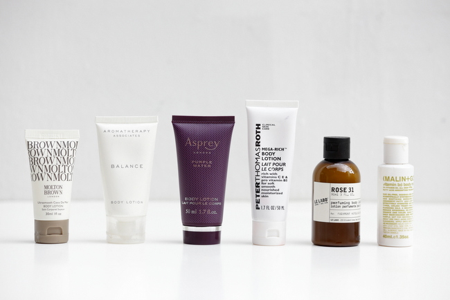 Hand and Body Lotions from Hotels