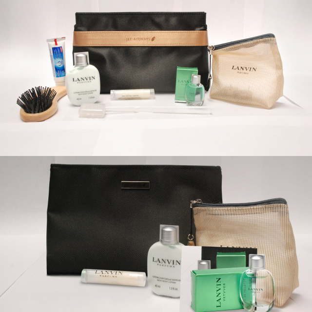 The previous version of Lanvin Amenity Kits for JET Airways First Class Passengers.