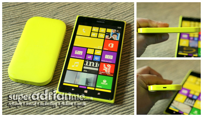 Nokia Lumia 1520 with Portable Wireless Charging Plate 