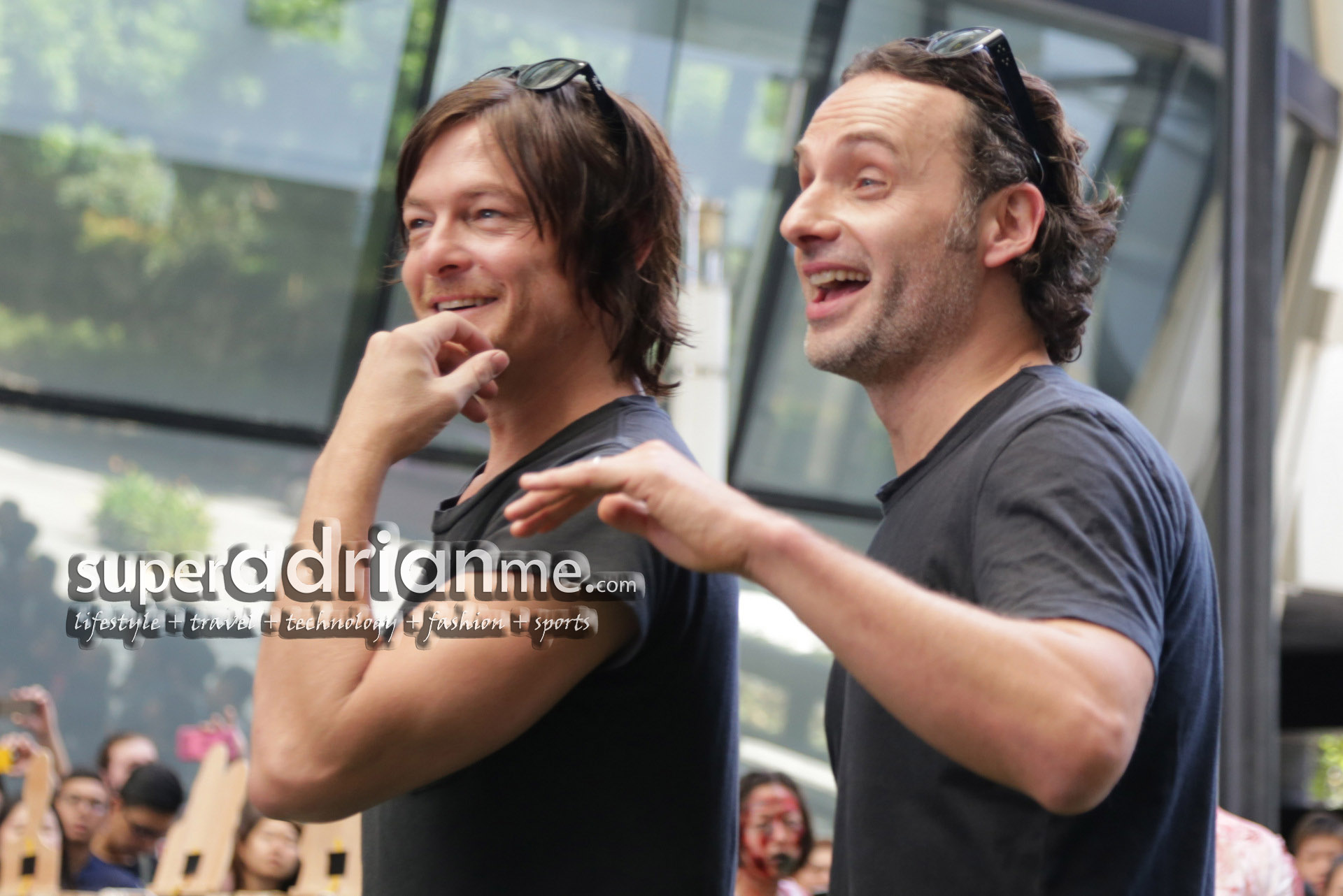 The Walking Dead Andrew Lincoln & Norman Reedus in Singapore