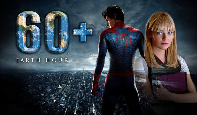 Andrew Garfield & Emma Stone Joins Spider-Man For Earth Hour