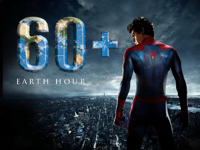 Spider-Man - First SuperHero Earth Hour Ambassador