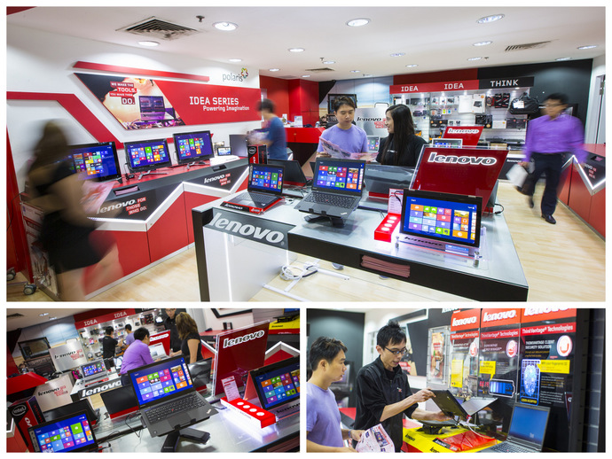 Lenovo Experience Stores in Funan DigitaLife Mall & Sim Lim Square