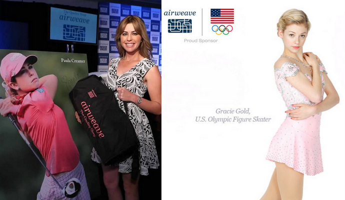 Paula Creamer & Gracie Gold are ambassadors for airweave Premium Bedding Topper 