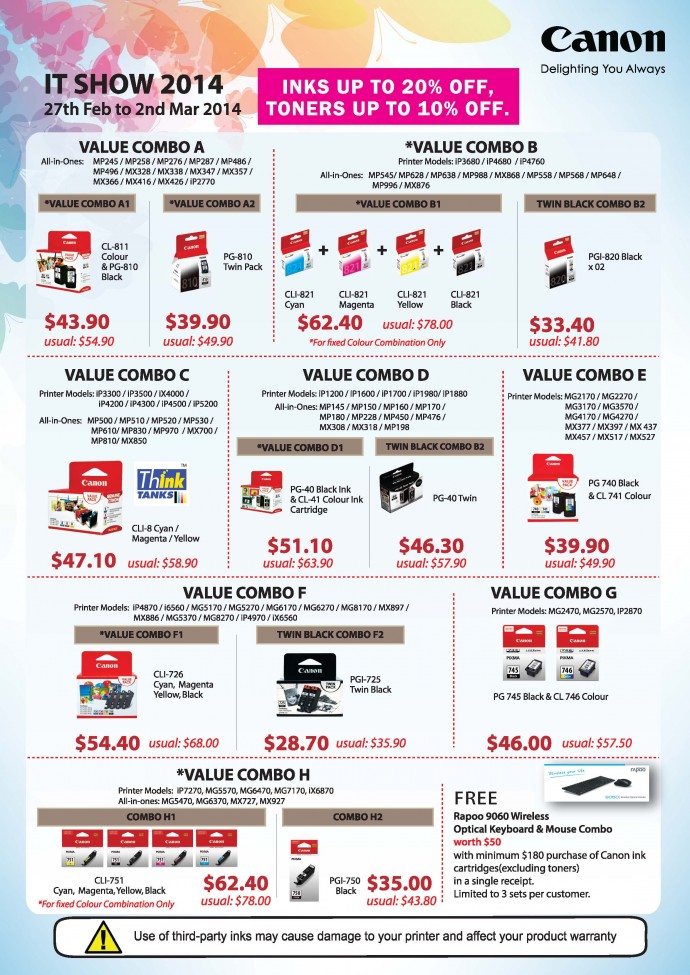 Canon IT Show Poster - consumables