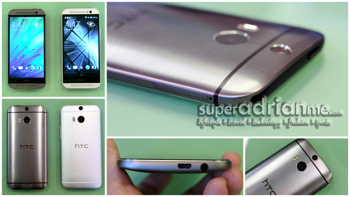 HTC One M8 in Gunmetal Gray and Glacier White