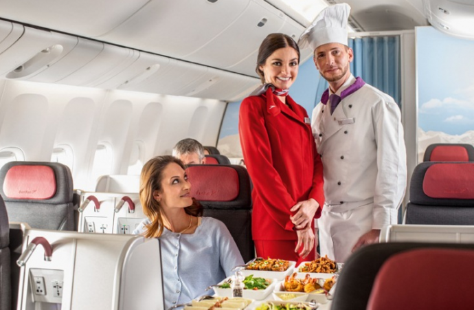Austrian Airline inflight chef
