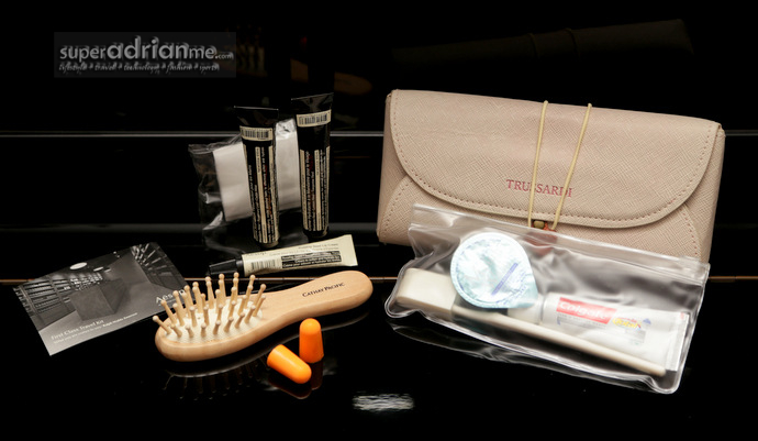 Cathay Pacific First Class Women's Amenity Kit contents